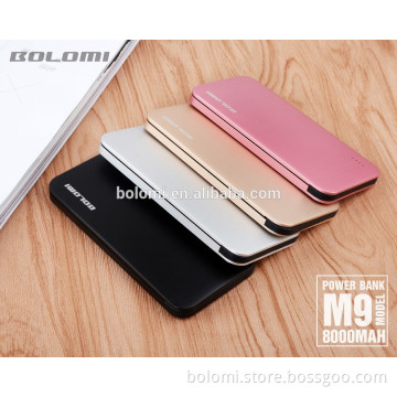 2017s 8000mAh creative power bank SHAKING GENTLY POWER DISPALYS
